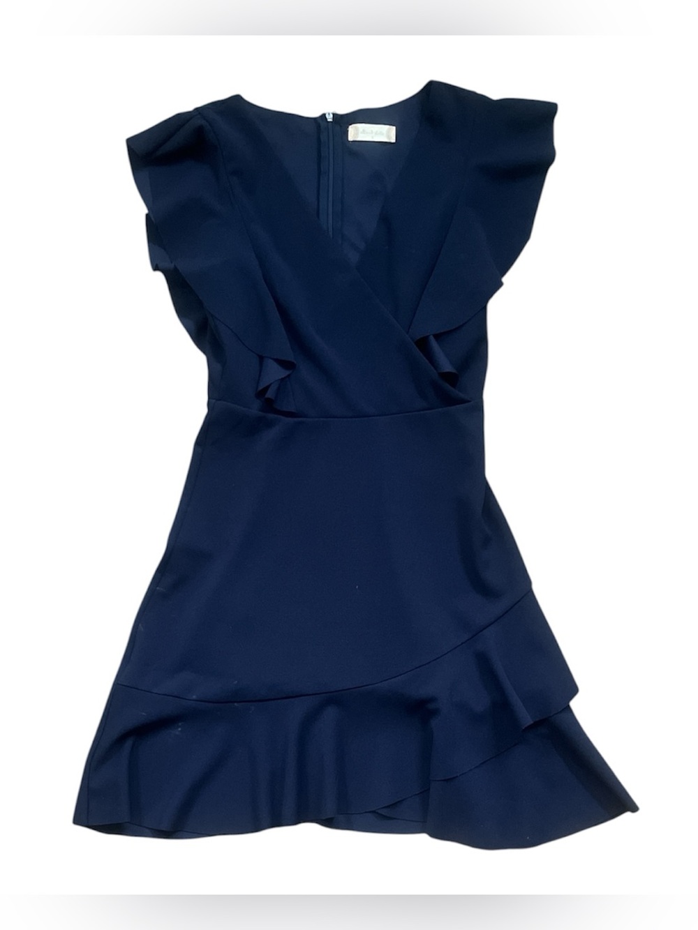 Altar’d State Navy Mini Ruffle Cocktail Dress Size S